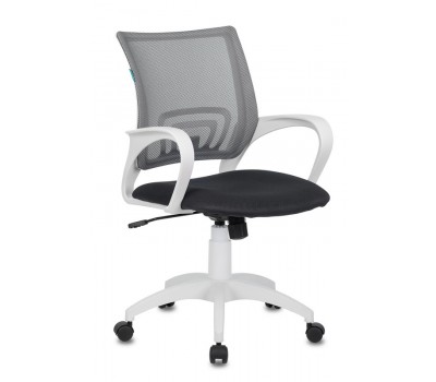 Кресло Бюрократ CH-W695N темно-серый TW-04 TW-12 сетка/ткань крестовина пластик пластик белый
