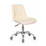 Кресло Бюрократ CH-350SL светло-бежевый текстиль/эко.кожа крестовина металл хром