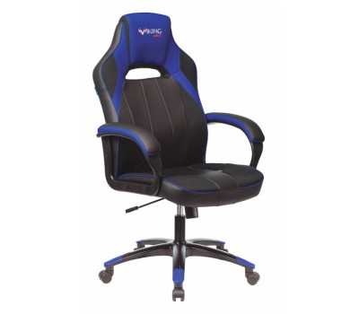 Кресло игровое Zombie VIKING 2 AERO черный/синий текстиль/эко.кожа крестовина пластик