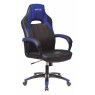 Кресло игровое Zombie VIKING 2 AERO черный/синий текстиль/эко.кожа крестовина пластик