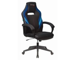 Кресло игровое Zombie VIKING 3 AERO черный/синий текстиль/эко.кожа крестовина пластик