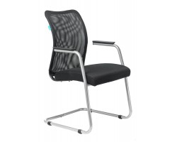 Кресло Бюрократ CH-599AV черный TW-01 сиденье черный TW-11 сетка/ткань полозья металл металлик