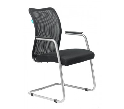 Кресло Бюрократ CH-599AV черный TW-01 сиденье черный TW-11 сетка/ткань полозья металл металлик