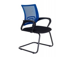 Кресло Бюрократ CH-695N-AV синий TW-05 сиденье черный TW-11 сетка/ткань полозья металл черный