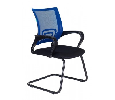 Кресло Бюрократ CH-695N-AV синий TW-05 сиденье черный TW-11 сетка/ткань полозья металл черный