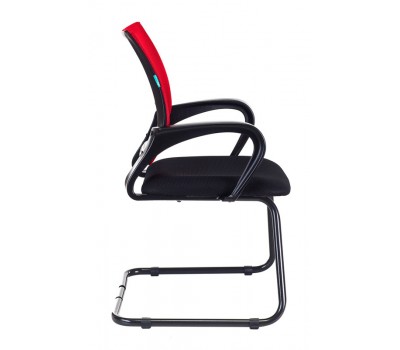 Кресло Бюрократ CH-695N-AV красный TW-35N сиденье черный TW-11 полозья металл черный