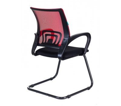 Кресло Бюрократ CH-695N-AV красный TW-35N сиденье черный TW-11 полозья металл черный