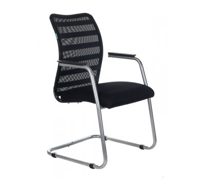 Кресло Бюрократ CH-599AV черный TW-32K01 сиденье черный TW-11 сетка/ткань полозья металл металлик