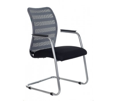 Кресло Бюрократ CH-599AV серый TW-32K03 сиденье черный TW-11 сетка/ткань полозья металл металлик