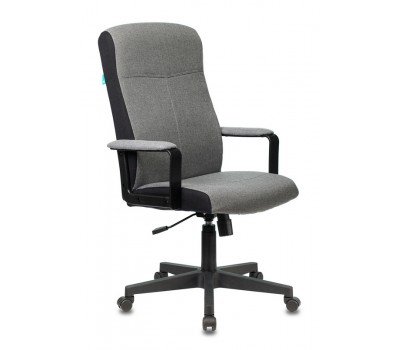 Кресло руководителя Бюрократ DOMINUS серый 10-128 крестовина пластик