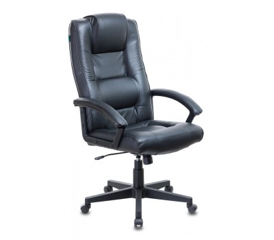 Кресло руководителя Бюрократ T-9906N черный кожа крестовина пластик