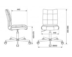 Кресло Бюрократ CH-330M оранжевый OR.Royal 54 искусственная кожа крестовина металл хром-foto2