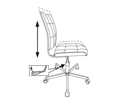 Кресло Бюрократ CH-330M оранжевый OR.Royal 54 искусственная кожа крестовина металл хром