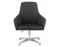 Кресло Бюрократ CH-390 черный крестовина алюминий-foto2