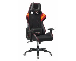 Кресло игровое Zombie VIKING 4 AERO черный/красный текстиль/эко.кожа с подголов. крестовина пластик