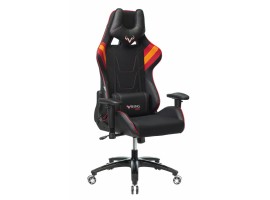 Кресло игровое Zombie VIKING 4 AERO черный/красный текстиль/эко.кожа с подголов. крестовина пластик