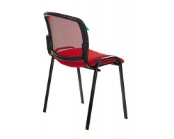 Стул Бюрократ ВИКИ спинка сетка красный TW-35N TW-97N сетка/ткань-foto4