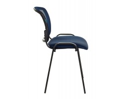 Стул Бюрократ ВИКИ спинка сетка темно-синий TW-05N TW-10N сетка/ткань-foto3