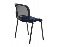 Стул Бюрократ ВИКИ спинка сетка темно-синий TW-05N TW-10N сетка/ткань-foto4