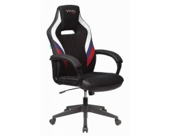 Кресло игровое Zombie VIKING 3 AERO белый/синий/красный сиденье черный текстиль/эко.кожа крестовина пластик