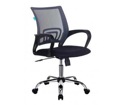 Кресло Бюрократ CH-695NSL темно-серый TW-04 сиденье черный TW-11 сетка/ткань крестовина металл хром