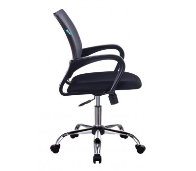 Кресло Бюрократ CH-695NSL темно-серый TW-04 сиденье черный TW-11 сетка/ткань крестовина металл хром