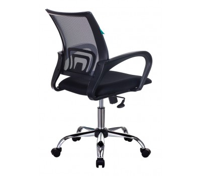 Кресло Бюрократ CH-695NSL темно-серый TW-04 сиденье черный TW-11 сетка/ткань крестовина металл хром