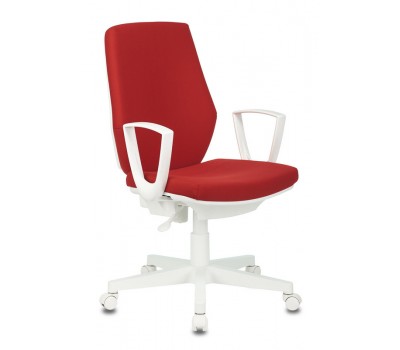 Кресло Бюрократ CH-W545 красный 26-22 (пластик белый)