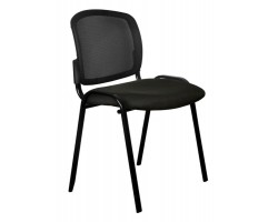 Стул Бюрократ ВИКИ черный TW-01 3C11 сетка/ткань на ножках металл черный