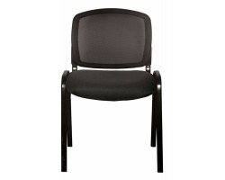 Стул Бюрократ ВИКИ черный TW-01 3C11 сетка/ткань на ножках металл черный-foto2