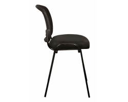 Стул Бюрократ ВИКИ черный TW-01 3C11 сетка/ткань на ножках металл черный-foto3