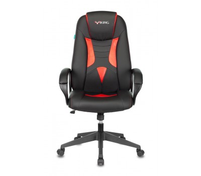 Кресло игровое Zombie VIKING-8N черный/красный искусственная кожа крестовина пластик