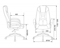 Кресло игровое Zombie VIKING-8N черный/красный искусственная кожа крестовина пластик-foto6