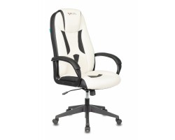 Кресло игровое Zombie VIKING-8N белый/черный искусственная кожа крестовина пластик