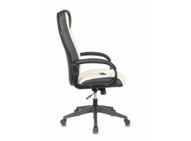 Кресло игровое Zombie VIKING-8N белый/черный искусственная кожа крестовина пластик-foto3