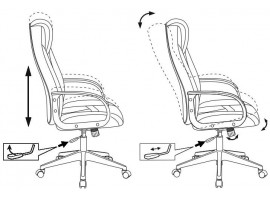 Кресло игровое Zombie VIKING-8N белый/черный искусственная кожа крестовина пластик-foto5