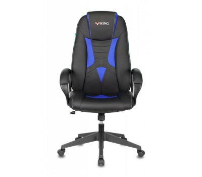 Кресло игровое Zombie VIKING-8N черный/синий искусственная кожа крестовина пластик