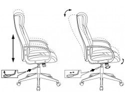 Кресло игровое Zombie VIKING-8N черный/синий искусственная кожа крестовина пластик-foto5