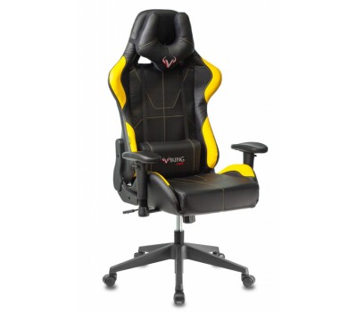 Кресло игровое Zombie VIKING 5 AERO черный/желтый эко.кожа с подголов. крестовина пластик