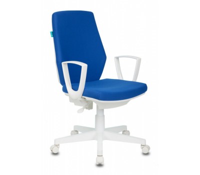 Кресло Бюрократ CH-W545 синий 26-21 (пластик белый)