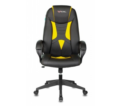 Кресло игровое Zombie VIKING-8N черный/желтый искусственная кожа крестовина пластик