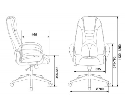 Кресло игровое Zombie VIKING-8N черный/желтый искусственная кожа крестовина пластик