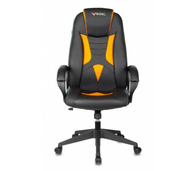 Кресло игровое Zombie VIKING-8N черный/оранжевый искусственная кожа крестовина пластик