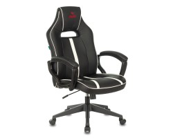 Кресло игровое Zombie A3 черный/белый эко.кожа крестовина пластик