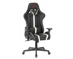 Кресло игровое Zombie A4 черный/белый эко.кожа с подголов. крестовина пластик