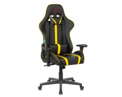 Кресло игровое Zombie A4 черный/желтый эко.кожа с подголов. крестовина пластик