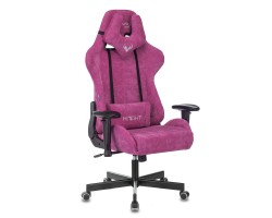 Кресло игровое Zombie VIKING KNIGHT Fabric малиновый Light-15 с подголов. крестовина металл