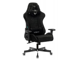 Кресло игровое Zombie VIKING KNIGHT Fabric черный Light-20 с подголов. крестовина металл