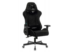Кресло игровое Zombie VIKING KNIGHT Fabric черный Light-20 с подголов. крестовина металл