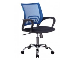 Кресло Бюрократ CH-695NSL синий TW-05 сиденье черный TW-11 сетка/ткань крестовина металл хром